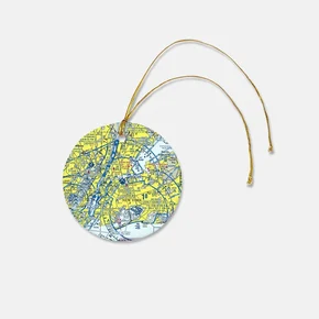 VFR Sectional Christmas Ornament